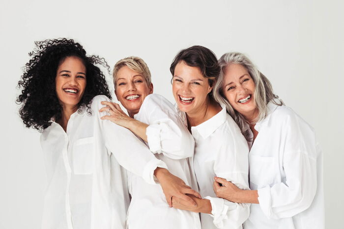 Gruppe von Frauen in den Wechseljahren